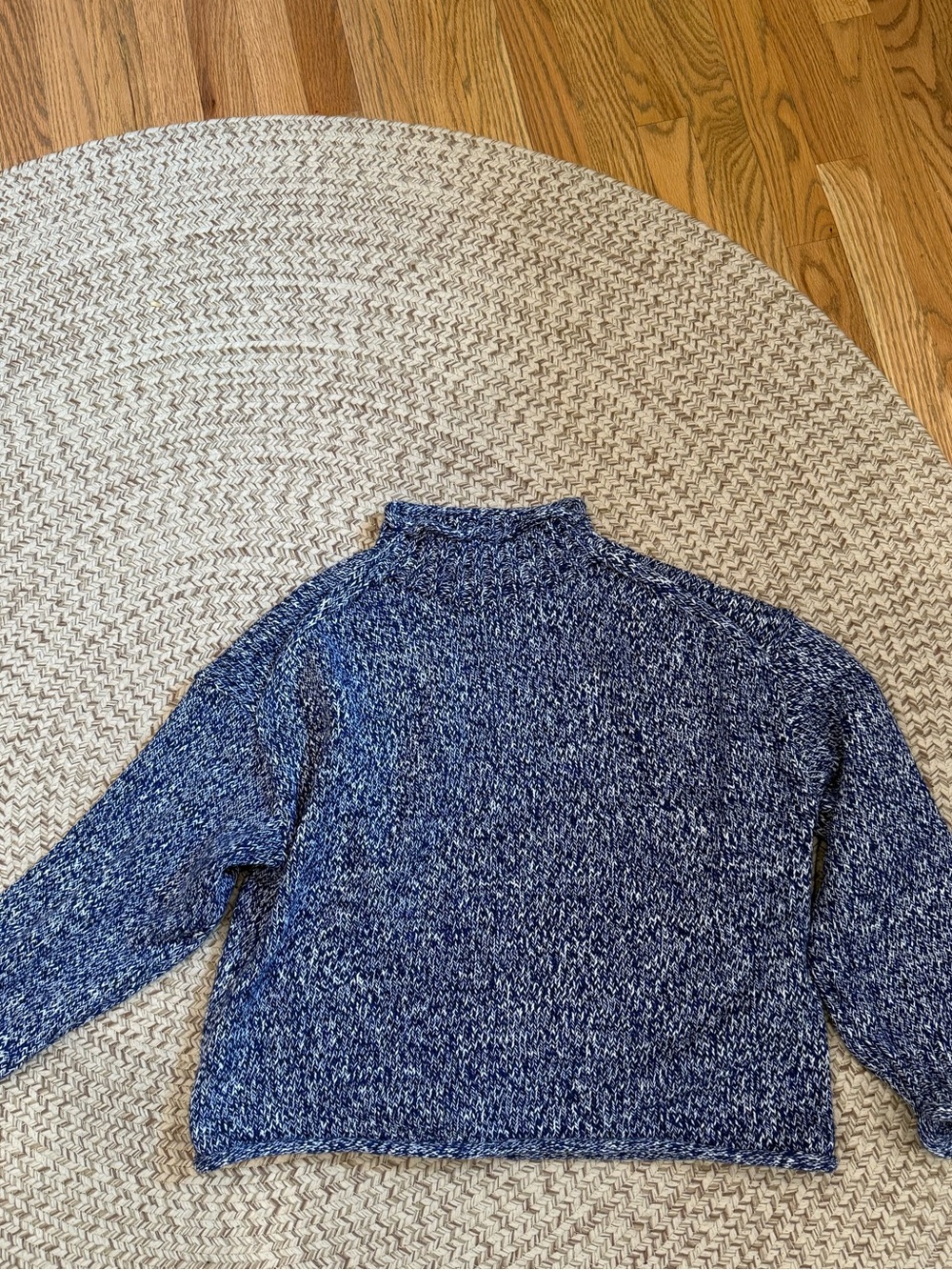 J.Crew Rollneck 2025 sweater NWT marled blue